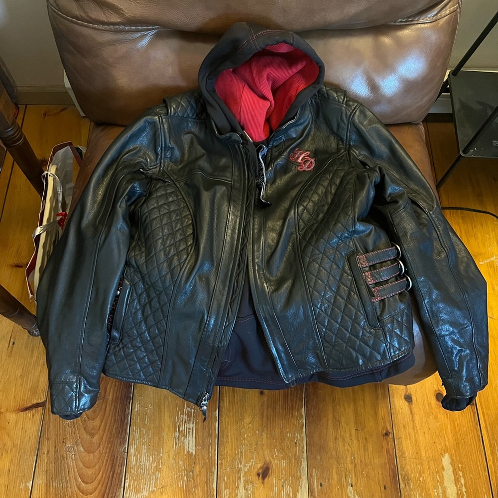 NWOT 1x/xxl genuine leather Harley Davidson jacket with removable inner layer